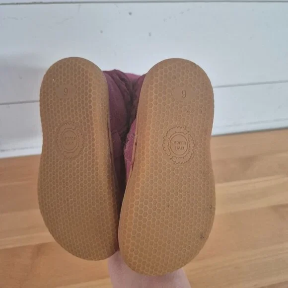 Livie & Luca Girls Calliope Boot Mulberry Sparkle Size 6 Side Zip Rubber Sole - Picture 4 of 7